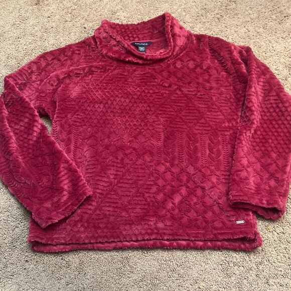 nautical red pullover turtleneck - Picture 3 of 4